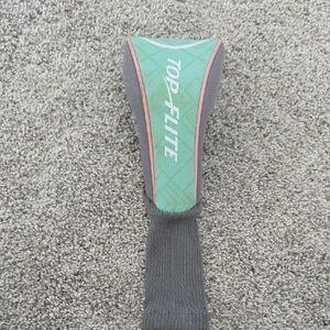 Top-Flite Gray and Green Golf Club Headcover
